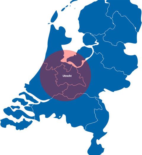 werkgebied - utrecht 50km